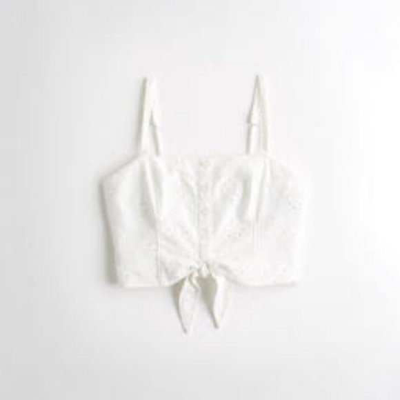 2/$15 ππ Hollister Tie-Front Crop Top